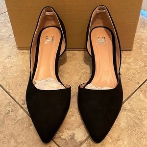 Lenox Women’s Shoes Pointed Toe Heels Wedges Black Size 7.5 NEW!!